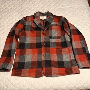 Filson Men's Plaid Wool Jacket - Red, Black, Gray